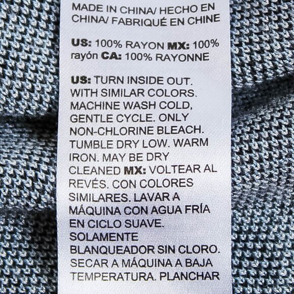 Chico's White Blue Animal Print Sweater Size 2 L - Picture 4 of 6